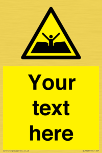 Custom Warning quicksand mud or silt